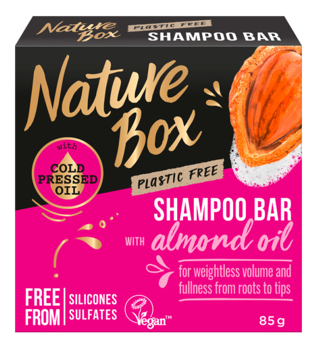 Shampoo bar szampon do włosów w kostce almond oil