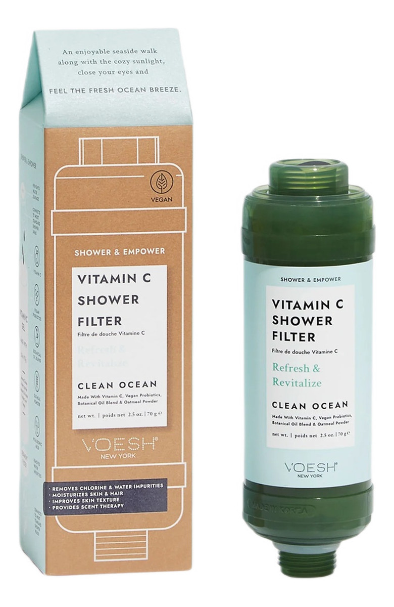 Vitamin c shower filter filtr prysznicowy z witaminą c do ciała i skóry głowy clean ocean