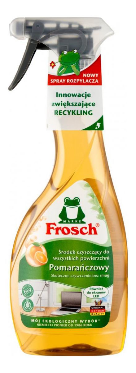 Spray do czyszczenia wszystkich powierzchni Pomarańcza