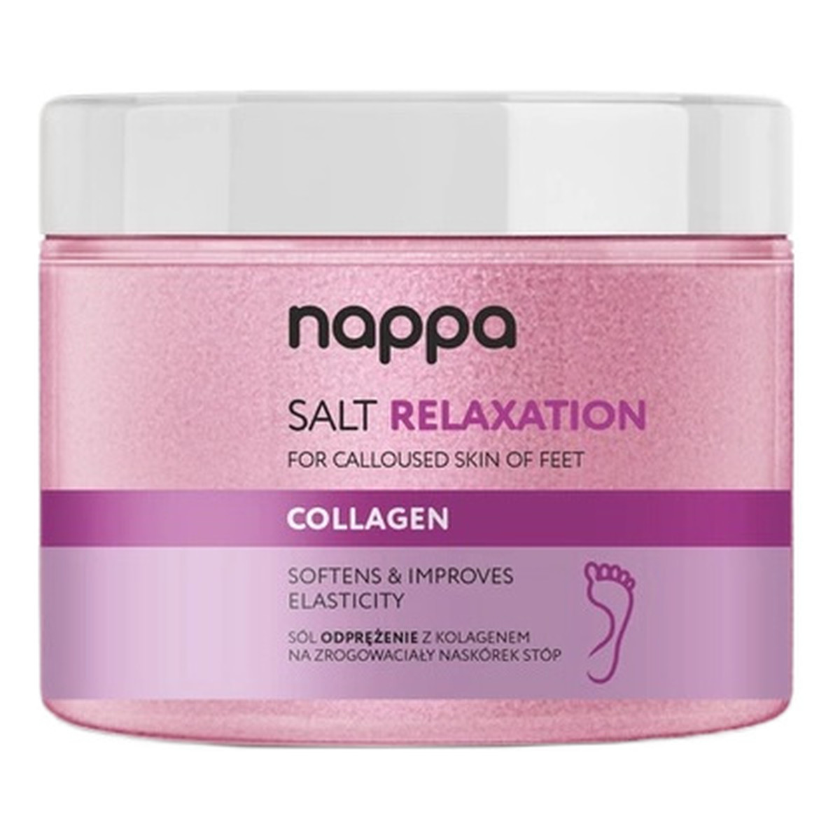 Silcare Nappa lawendowa sól odprężenie na zrogowaciały naskórek stóp 400g