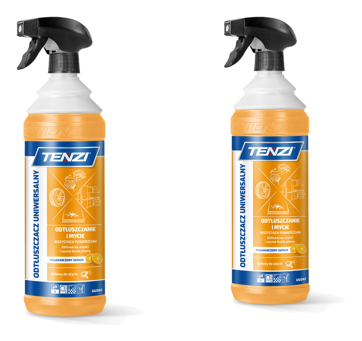 Produkt do usuwania tłuszczu i brudu Pomarańcza 2x1L