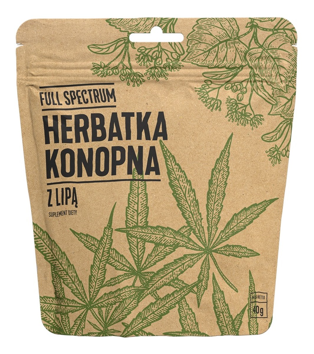 Herbatka konopna z lipą suplement diety