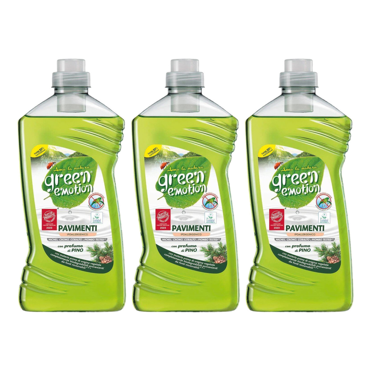 Green Emotion Płyn do mycia podłóg Sosna 3x1l