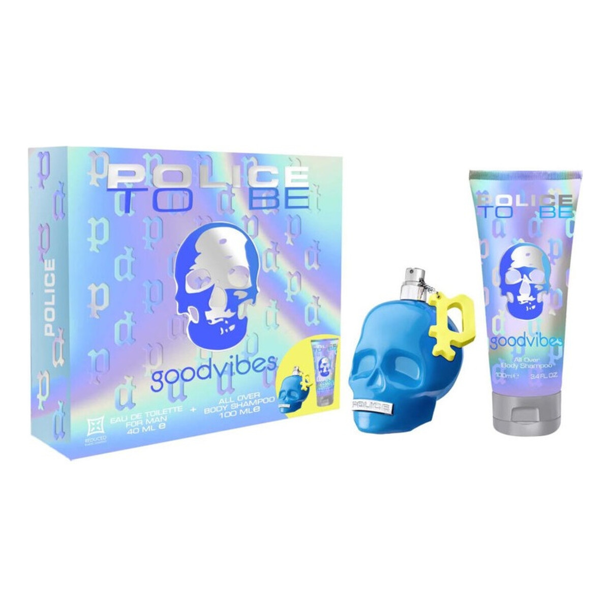 Police To Be Goodvibes For Man Zestaw woda toaletowa spray 40ml + żel pod prysznic 100ml