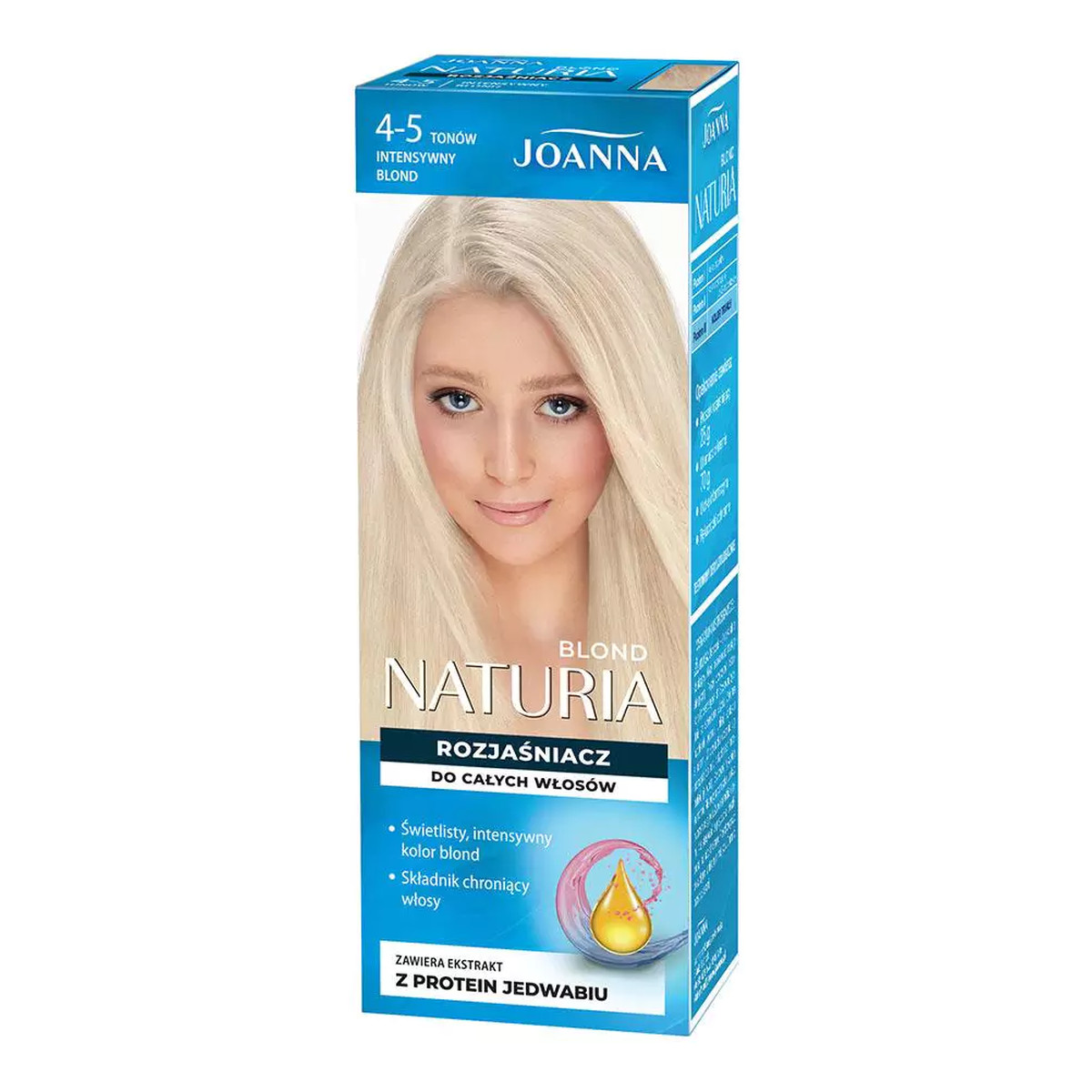 Joanna Naturia Rozjaśniacz Blond 4 - 5 Tonów Intensywny Blond 95ml