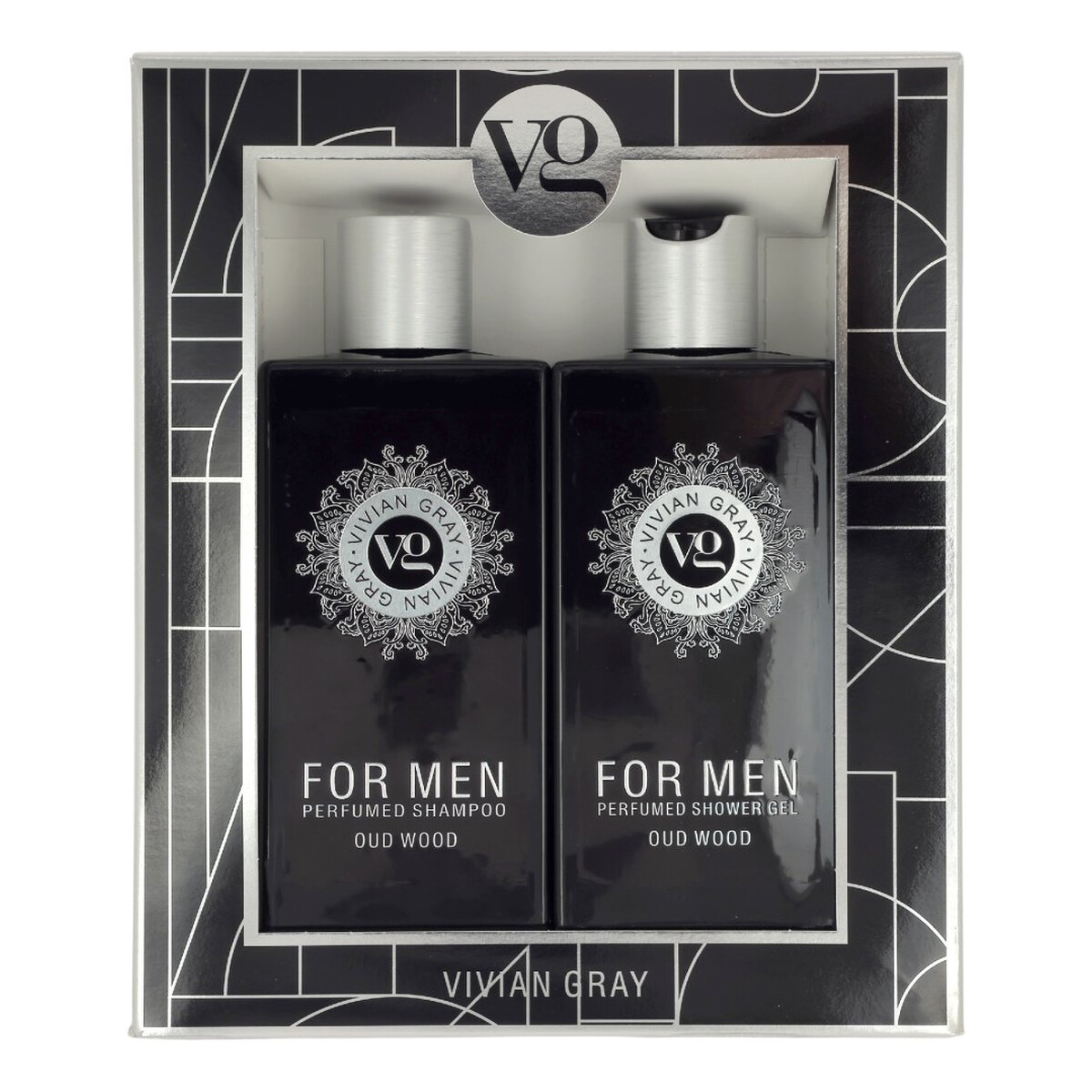 Vivian Gray Zestaw dla mężczyzn żel pod prysznic i szampon Oud Wood 350ml