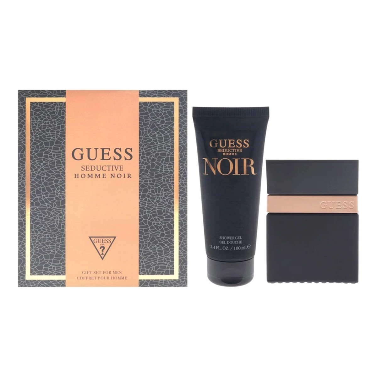 Guess Seductive Noir Homme Zestaw woda toaletowa spray 50ml + żel pod prysznic 100ml