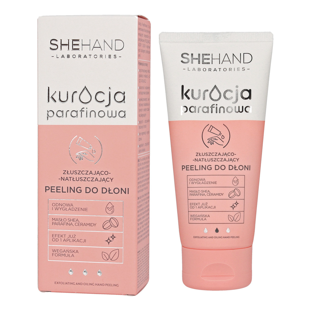 SheHand Kuracja Parafinowa Złuszczająco - Natłuszczający Peeling do dłoni 75g