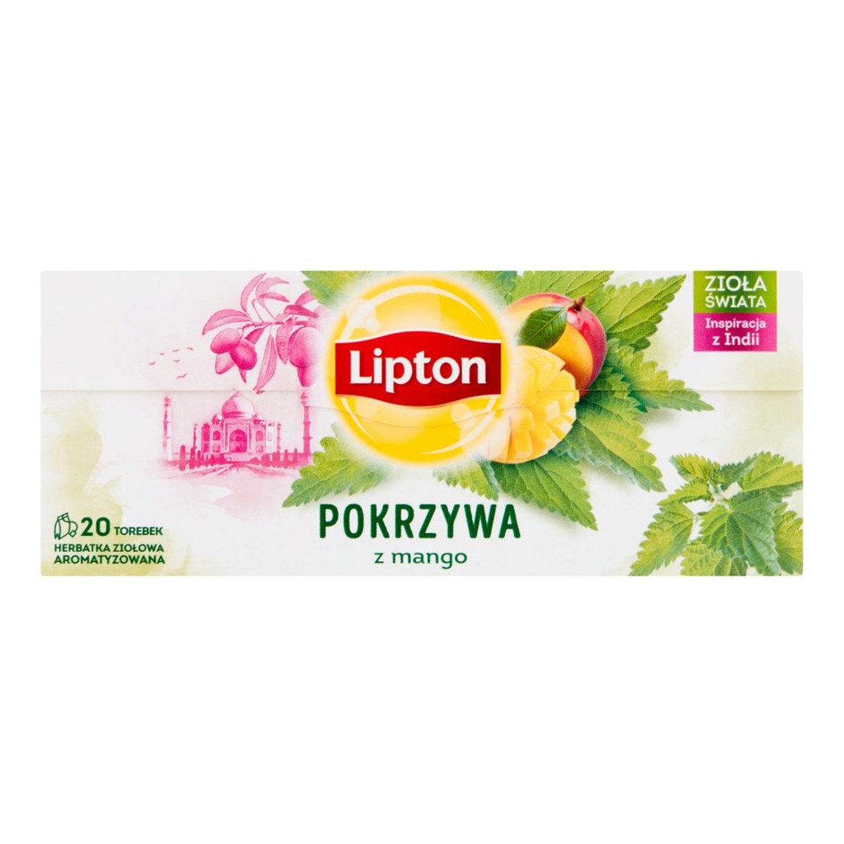 Lipton Herbata ziołowa Pokrzywa z Mango 20 torebek 26g