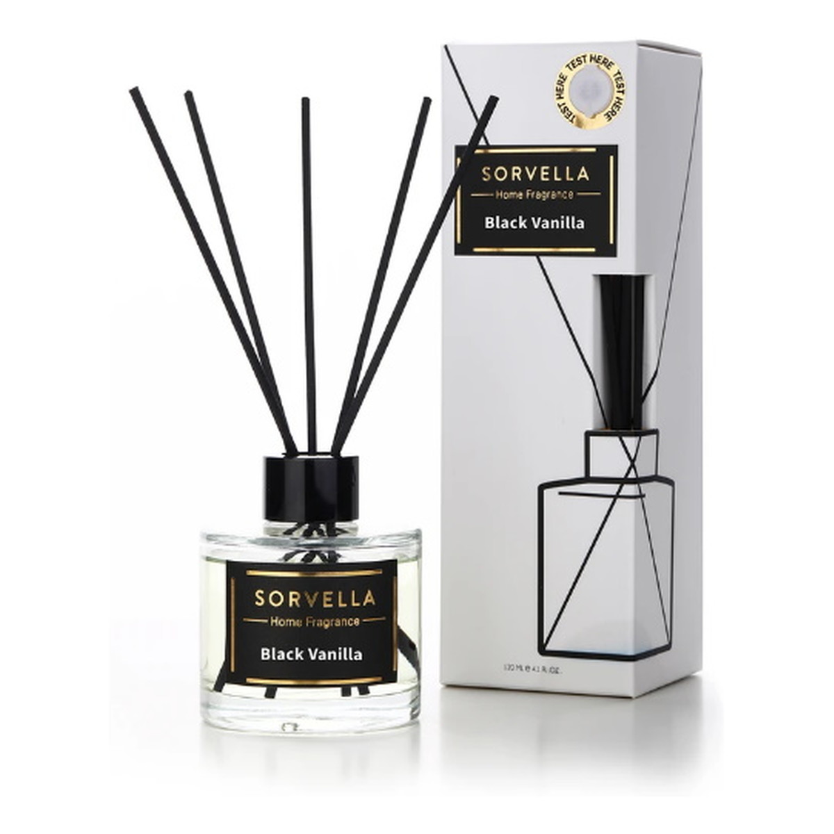 Sorvella Perfume Home Diffuser Patyczki zapachowe Black Vanilla 120ml