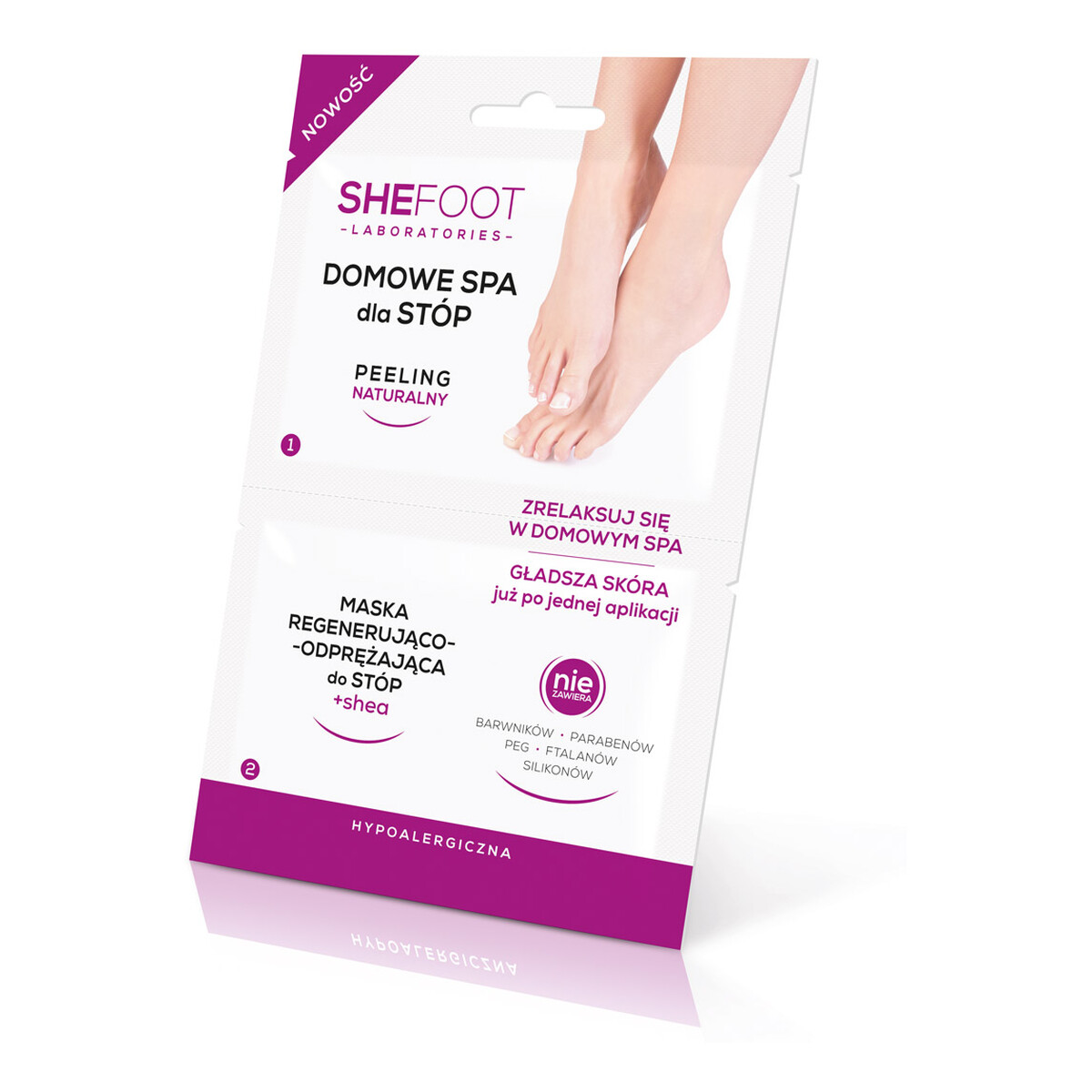 SheFoot Domowe Spa Dla Stóp- Maska+Peeling 16ml