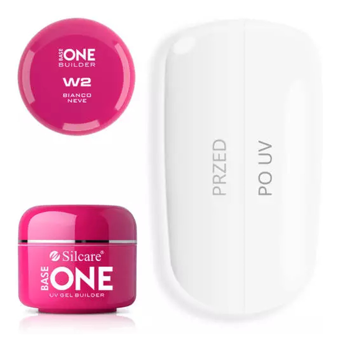 Gel Base One Bianco Neve W2 żel budujący do paznokci