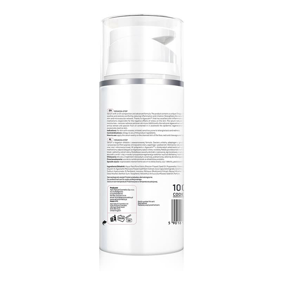 Apis Rosacea-Stop Rosacea-stop serum redukujące zaczerwienienia dla cery z trądzikiem różowatym i wrażliwej 100ml