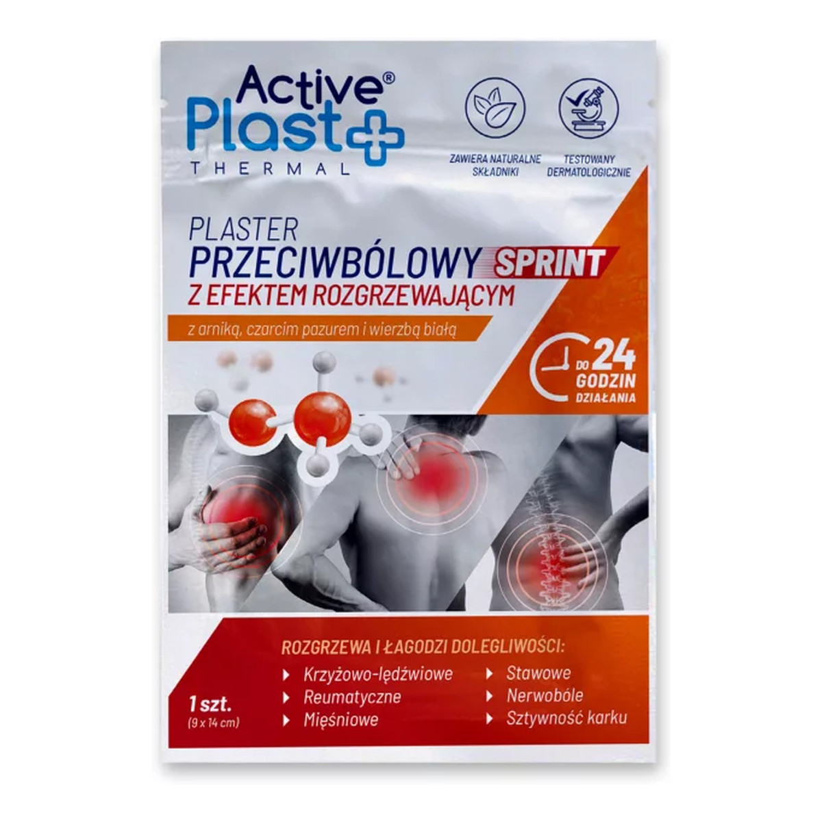 Active Plast Plaster rozgrzewający przeciwbólowy z Arniką i Czarcim Pazurem