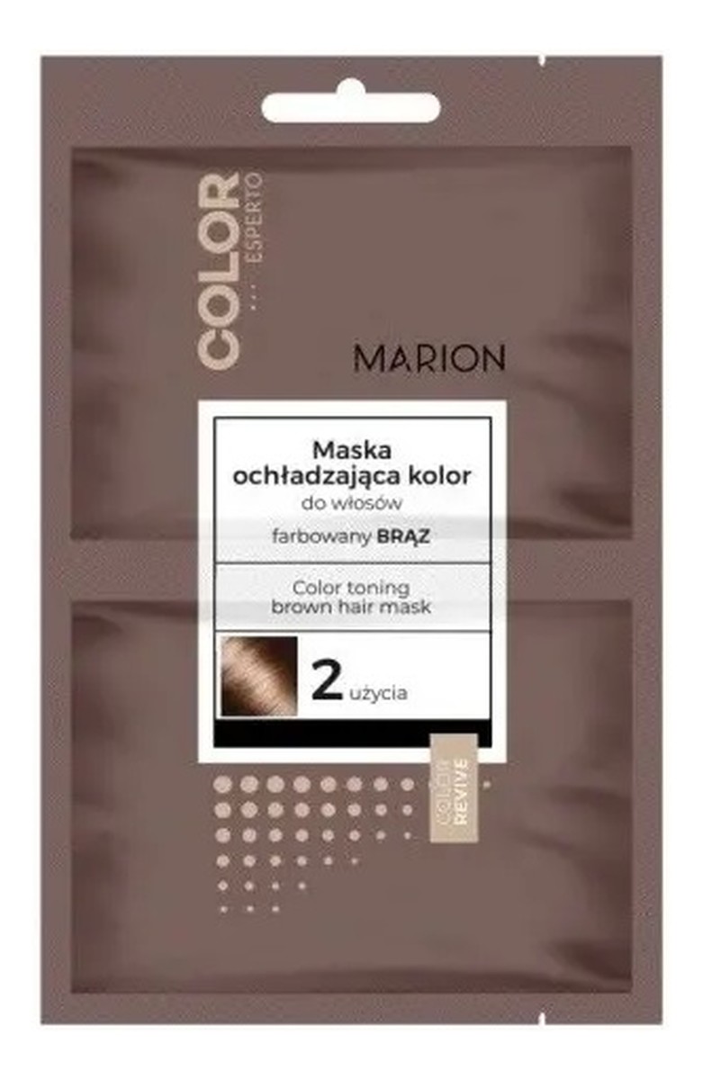 Color esperto maska ochładzająca kolor do włosów farbowanych na brąz 2x