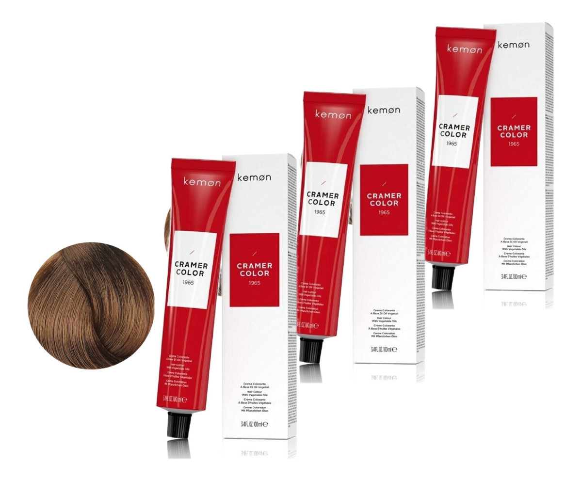 Kremowa farba do włosów z olejem kokosowym Light Med. Nat. Blond (8.00) 3szt.x100ml