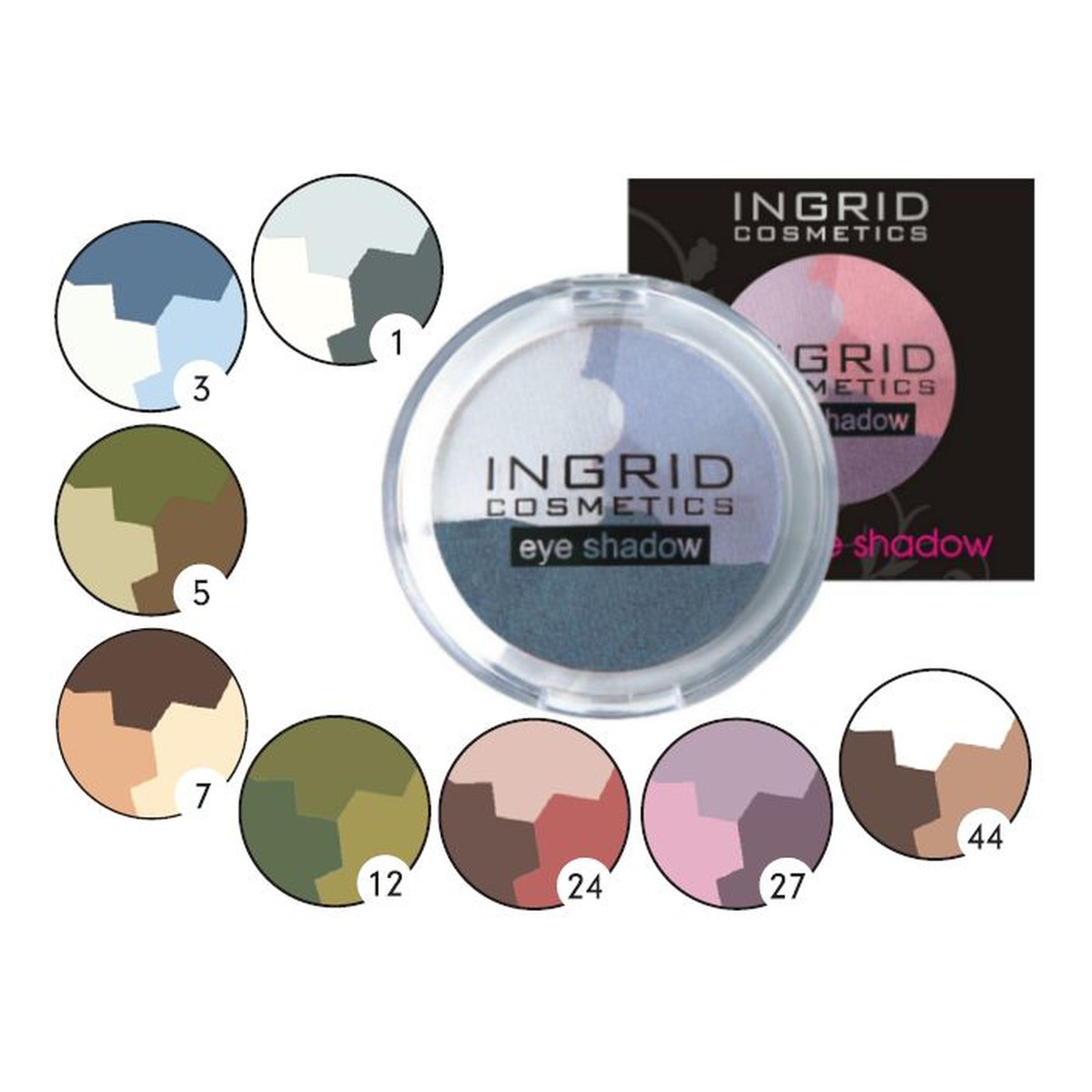 Ingrid Trio Eye Shadow Cienie Do Powiek Trio Eye Shadow (03)