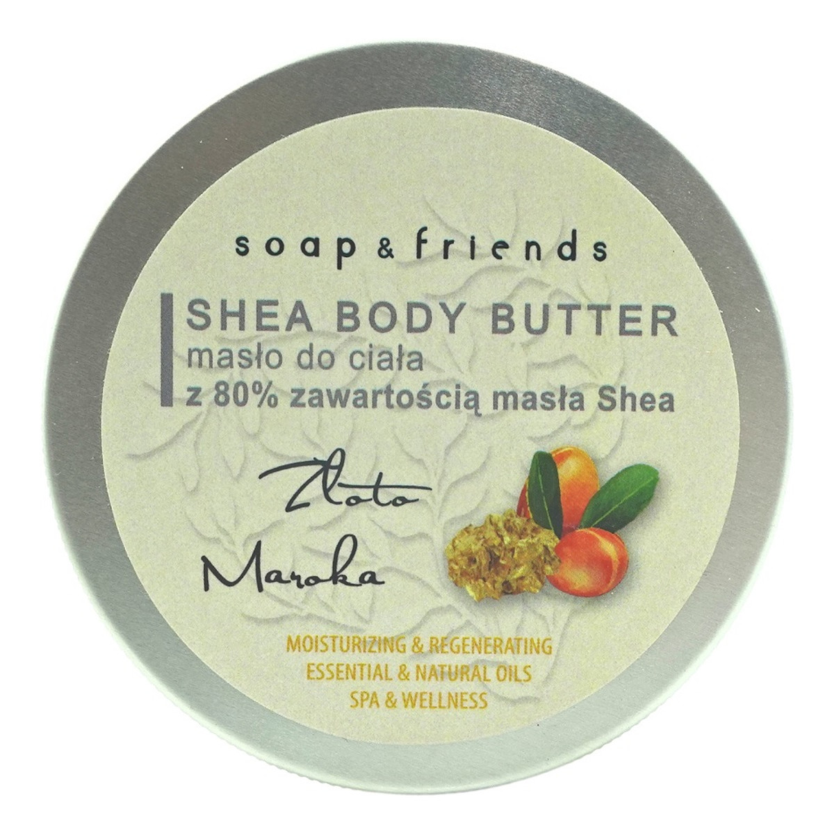 The Secret Soap Store Shea butter 80% masło do ciała złoto maroka 200ml