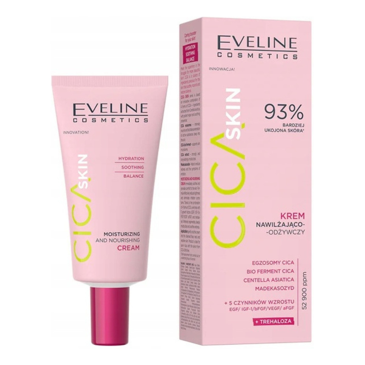 Eveline Cica Skin Nawilżająco Odżywczy Krem Do Twarzy z Trehalozą 50ml