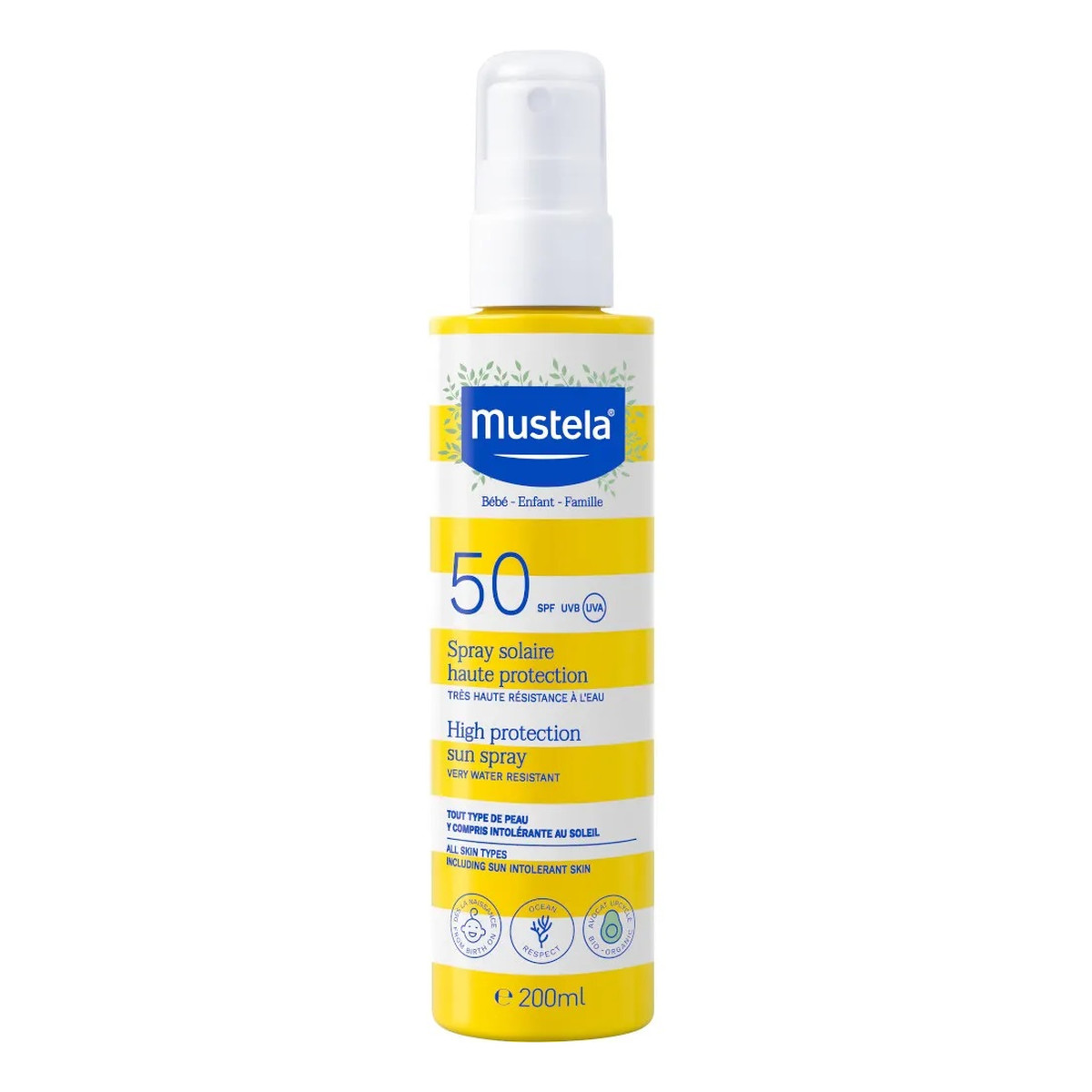 Mustela Spf50 high protection sun spray przeciwsłoneczny spray 200ml