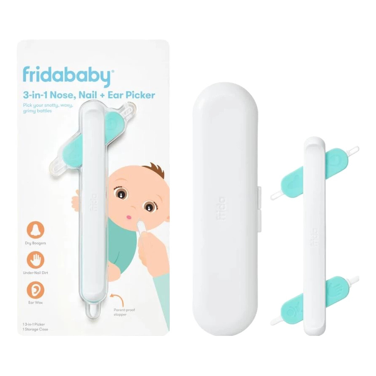 Frida baby Czyścik 3w1 do nosa paznokci i uszu