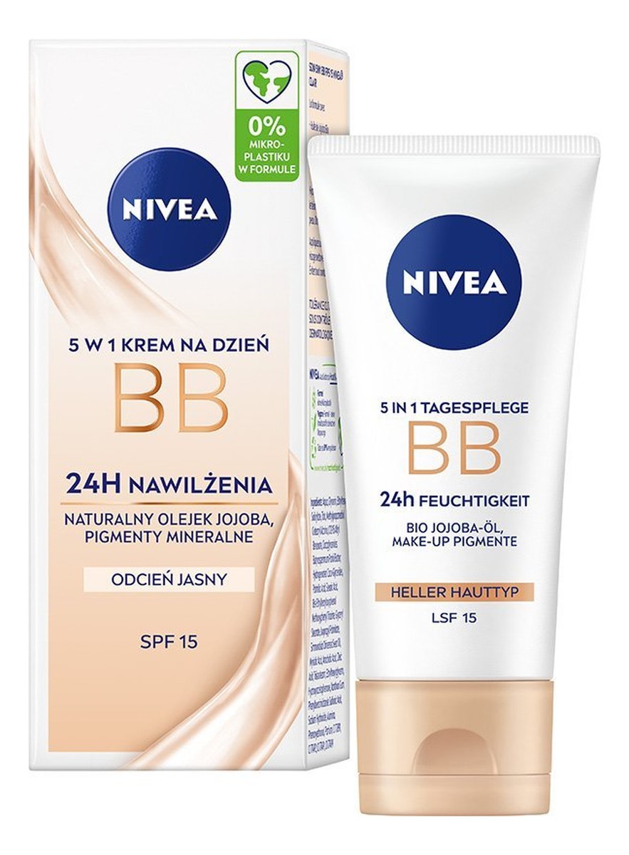 Krem 5 w 1 Nawilżający SPF15 jasny