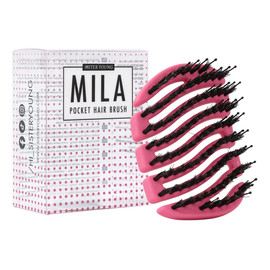 Szczotka do Włosów Mini z Włosiem Dzika Fuchsia