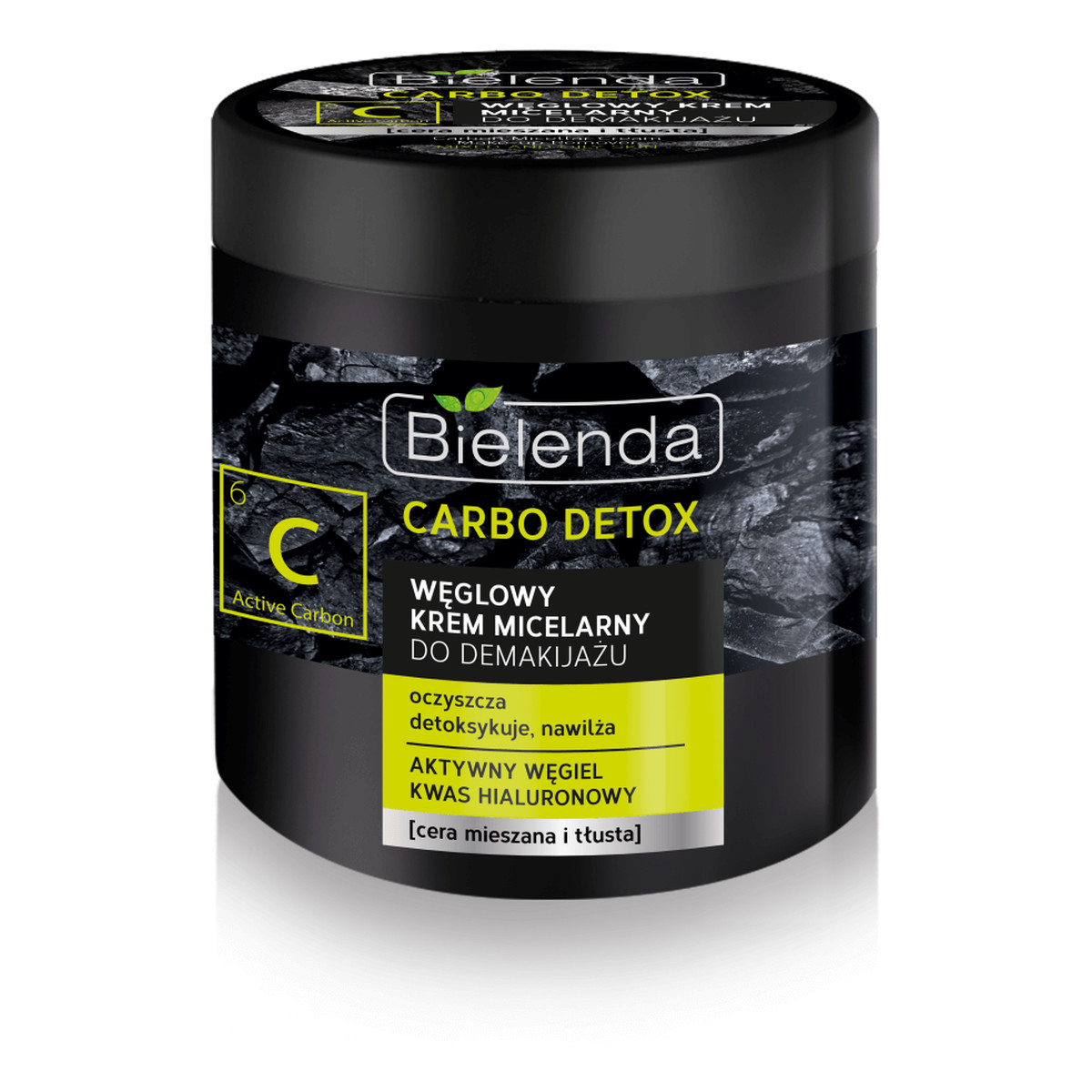 Bielenda Carbo Detox Węglowy Krem micelarny do demakijażu dla cery mieszanej i tłustej 250ml