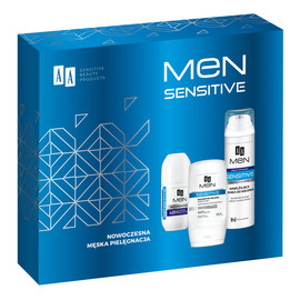 Zestaw prezentowy men sensitive nowoczesna męska pielęgnacja (żel po goleniu 100 ml+pianka do golenia 200 ml+antyperspirant 50 ml)