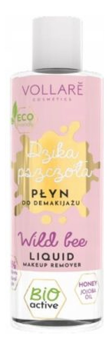 DZIKA PSZCZOŁA Naturalnie oczyszczający płyn do demakijażu twarzy i oczu - miód, nagietek
