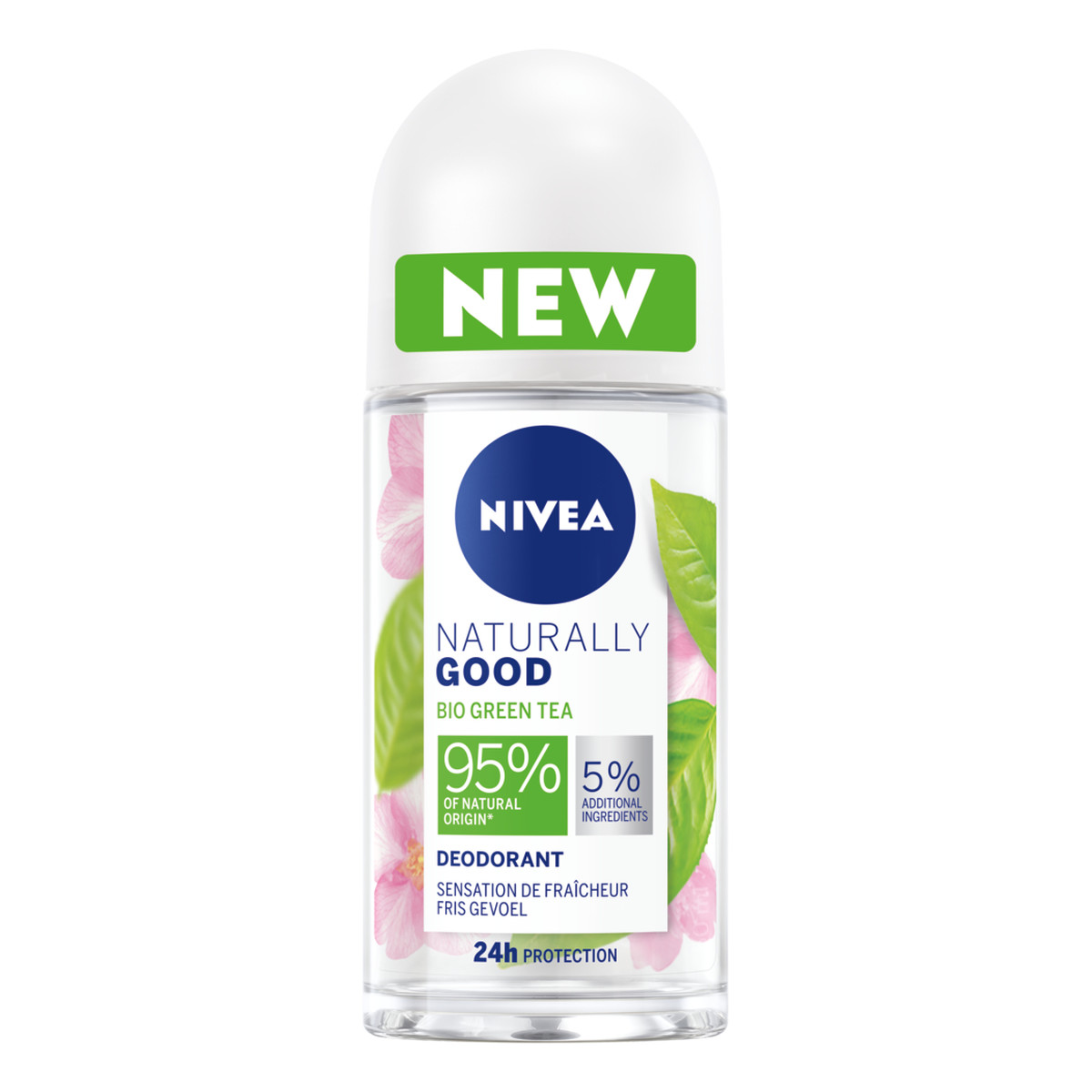 Nivea Naturally Good Bio Green Tea Dezodorant w kulce 50ml