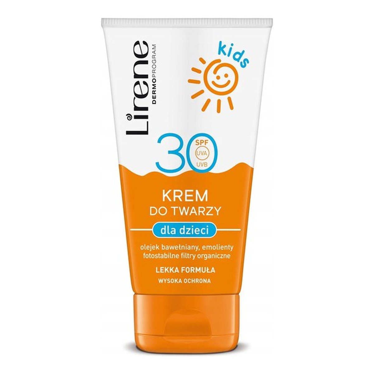 Lirene Kids Krem przeciwsłoneczny do twarzy SPF 30 dla dzieci 50ml