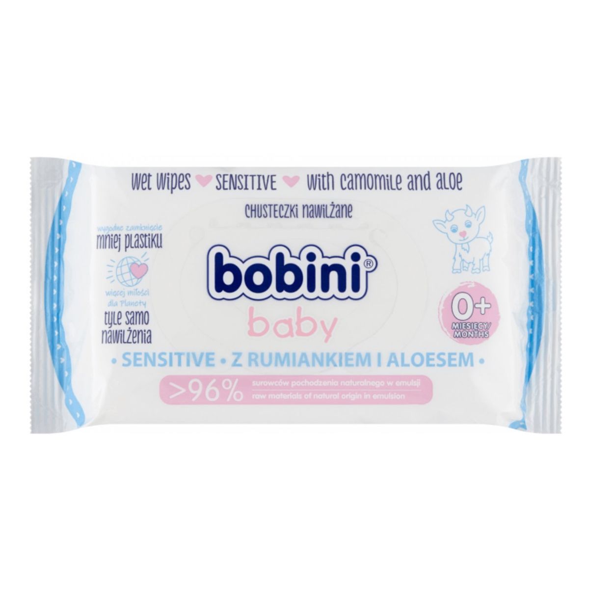 Bobini Sensitive Chustecki Nawilżane Dla Dzieci 63 Sztuki
