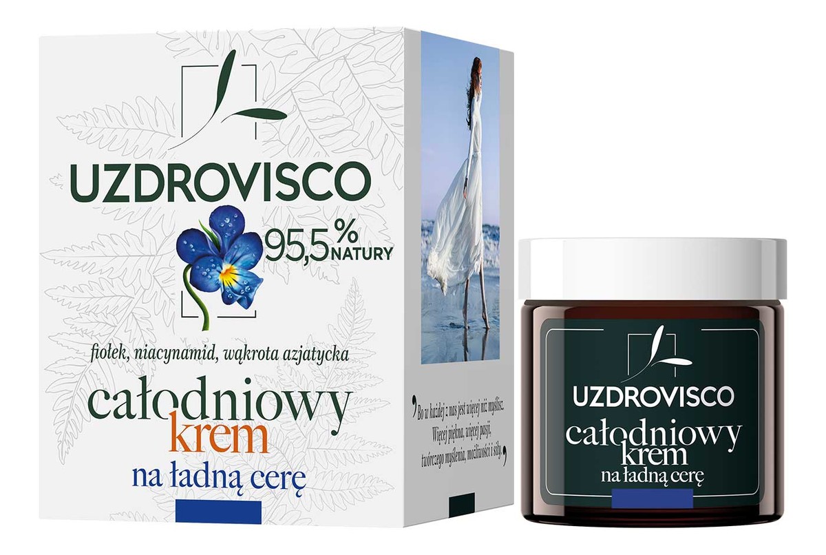 Całodniowy krem na ładną cerę Fiołek