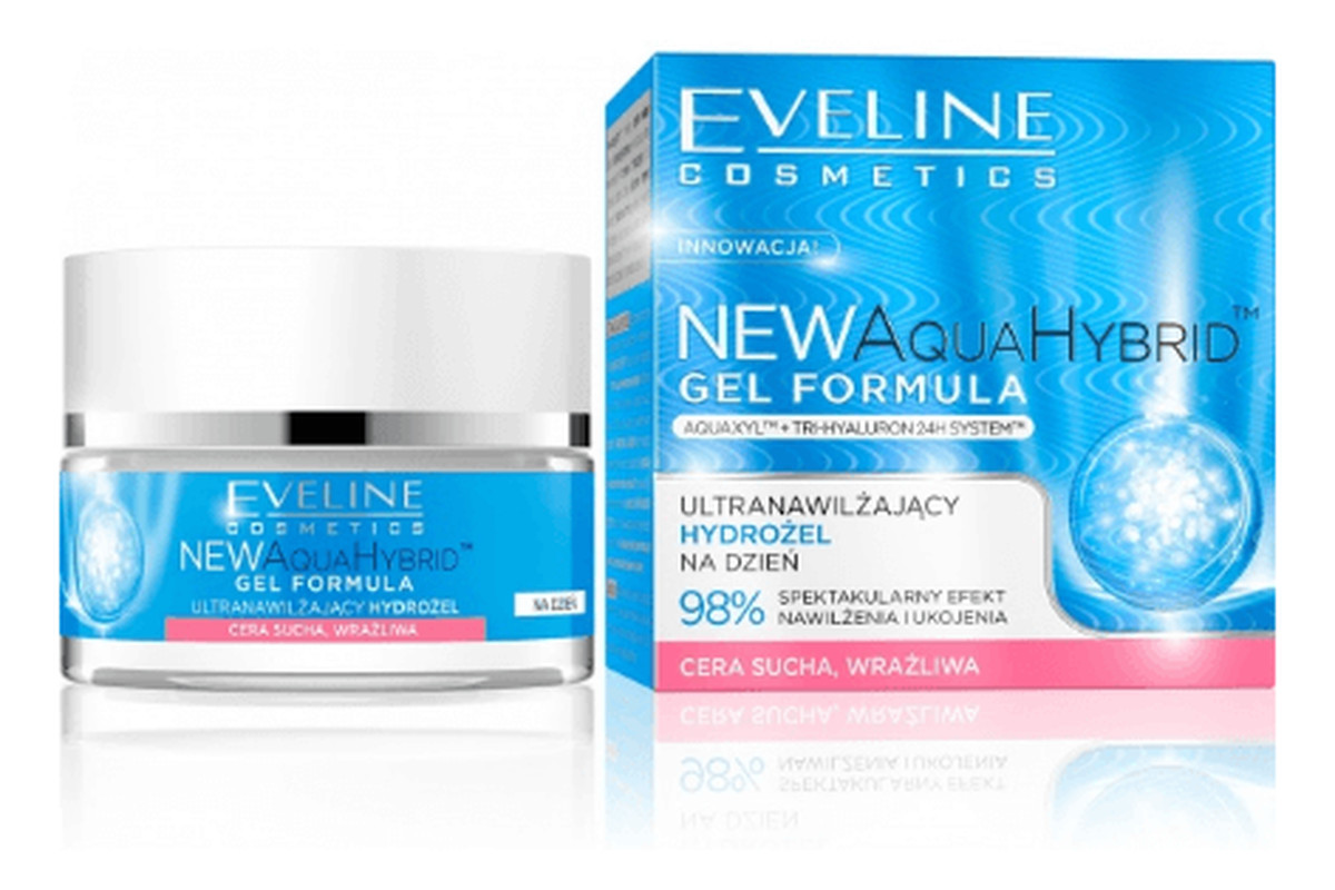 Ultranawilżający Hydrożel Do Twarzy Na Dzień Cera Sucha i Wrażliwa