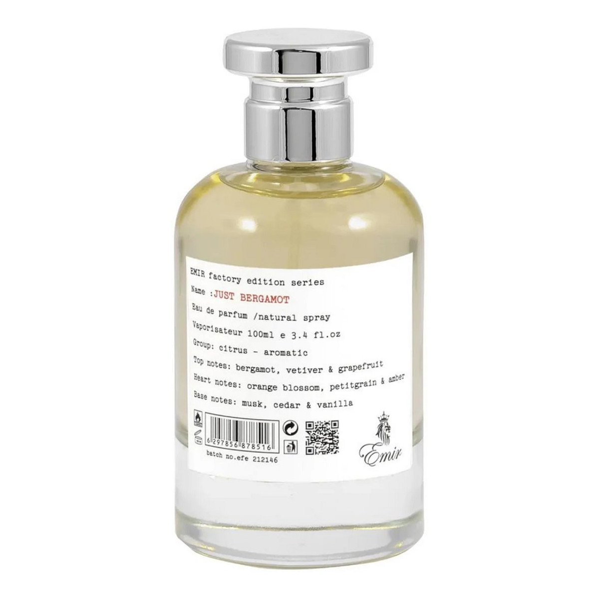 Emir Just Bergamot Factory Edition Woda perfumowana spray 100ml