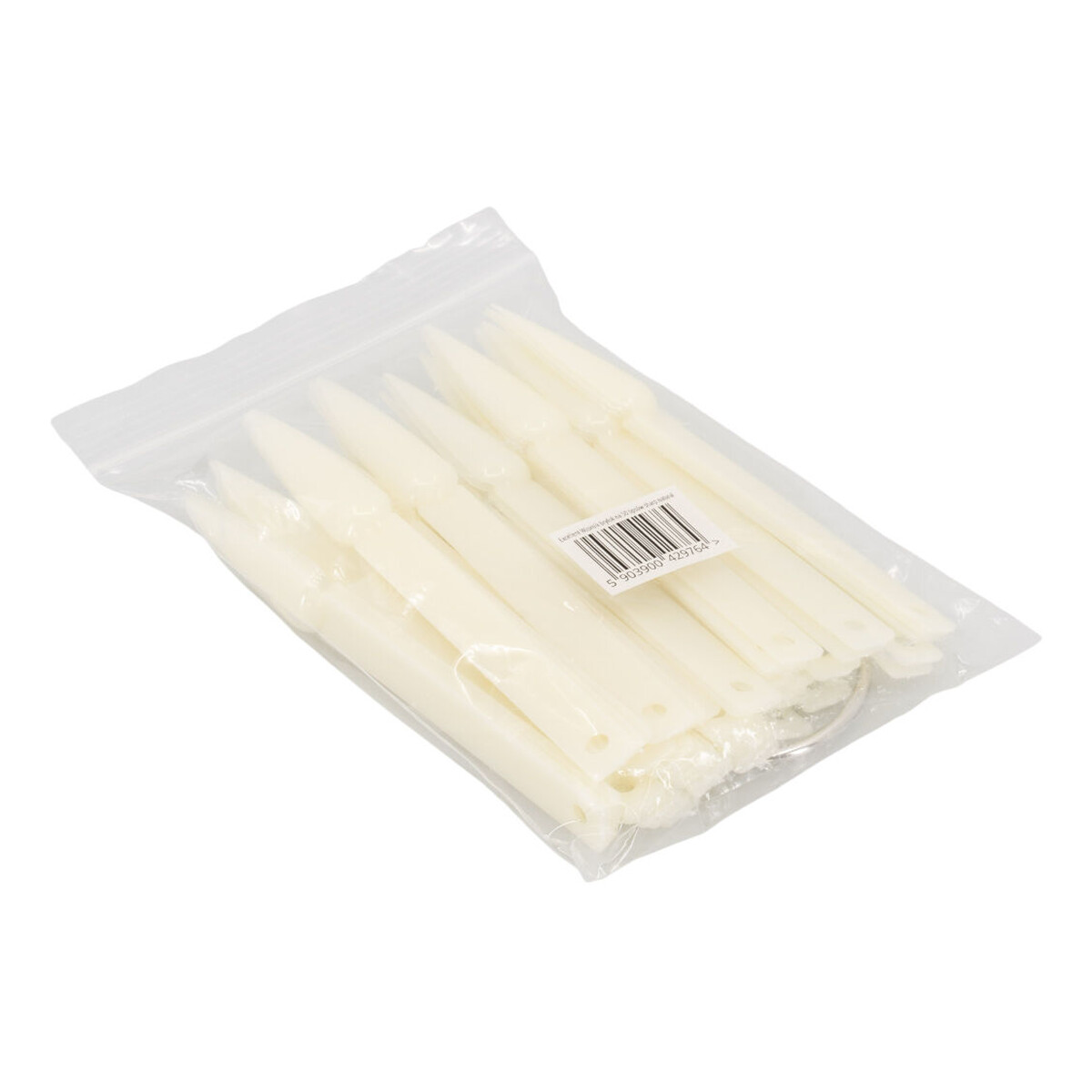 Excellent PRO Sharp natural wzornik brylok w kształcie szpica w mlecznym kolorze 50szt