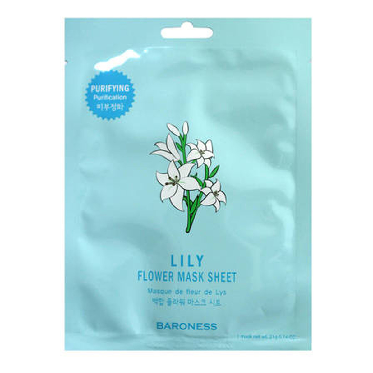 Baroness Lilly Flower Mask Sheet Maska oczyszczająca 21g
