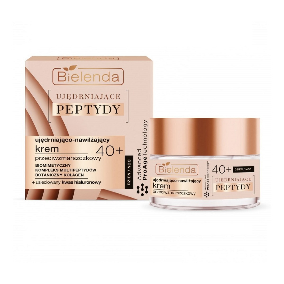 Bielenda Ujędrniające Peptydy Ujędrniająco-nawilżający krem przeciwzmarszczkowy na dzień i noc 40+ 50ml