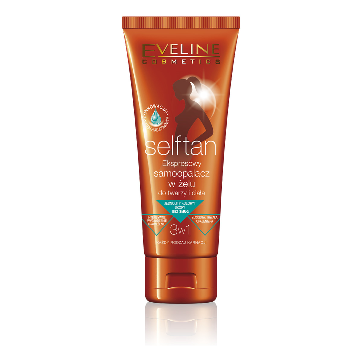 Eveline Self Tan Ekspresowy Samoopalacz w Żelu Do Twarzy i Ciała 150ml
