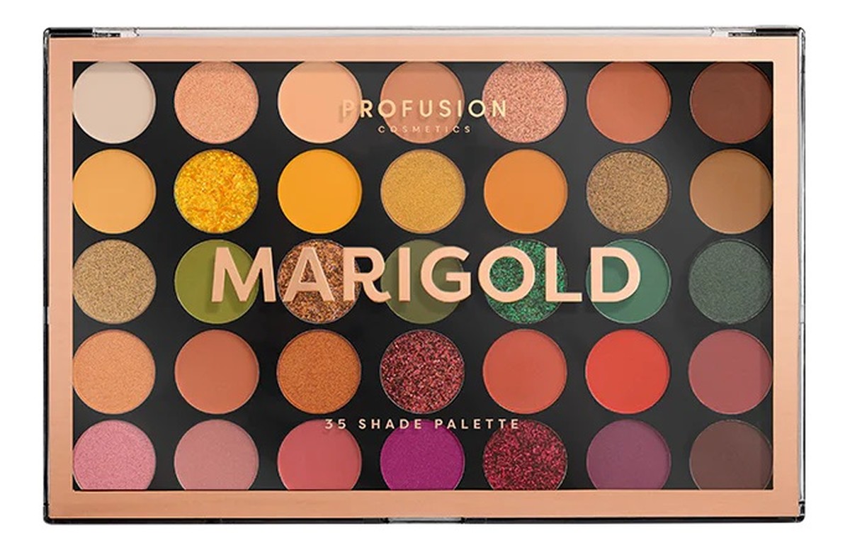 Marigold eyeshadow palette paleta 35 cieni do powiek