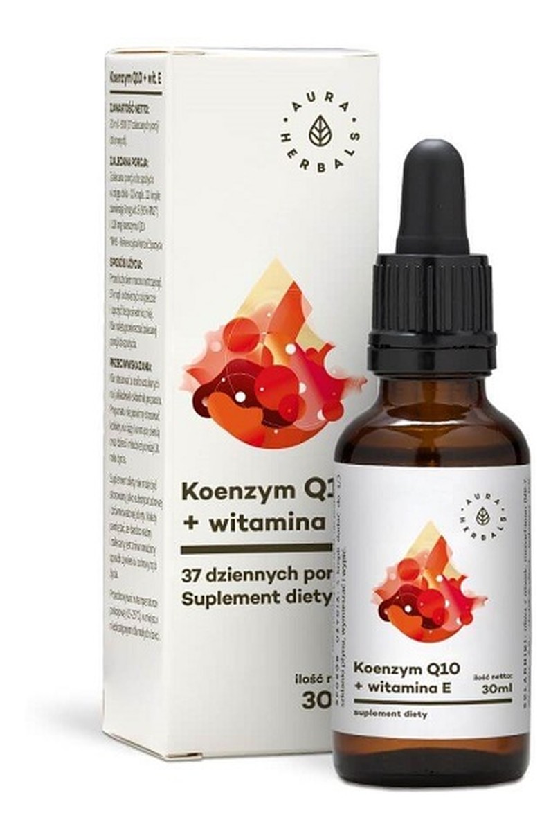 Koenzym q10 & witamina e suplement diety w kroplach