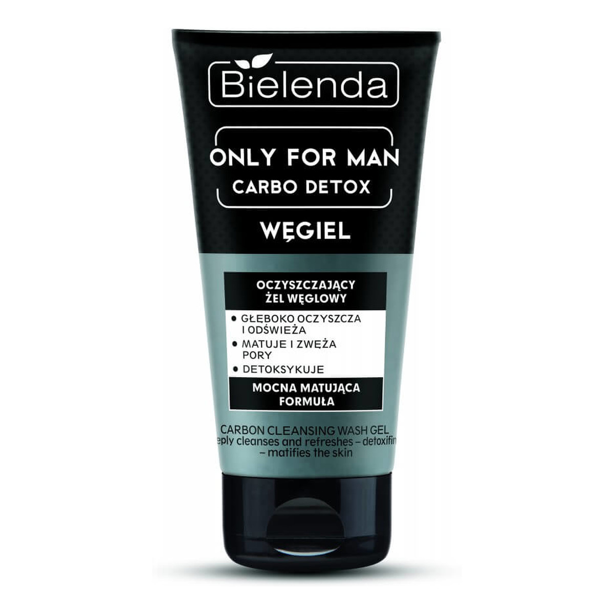 Bielenda Only For Men Carbo Detox Żel Węglowy Oczyszczający do mycia twarzy 150ml