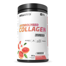 Hydrolysed collagen type i iii suplement diety w proszku grapefruit