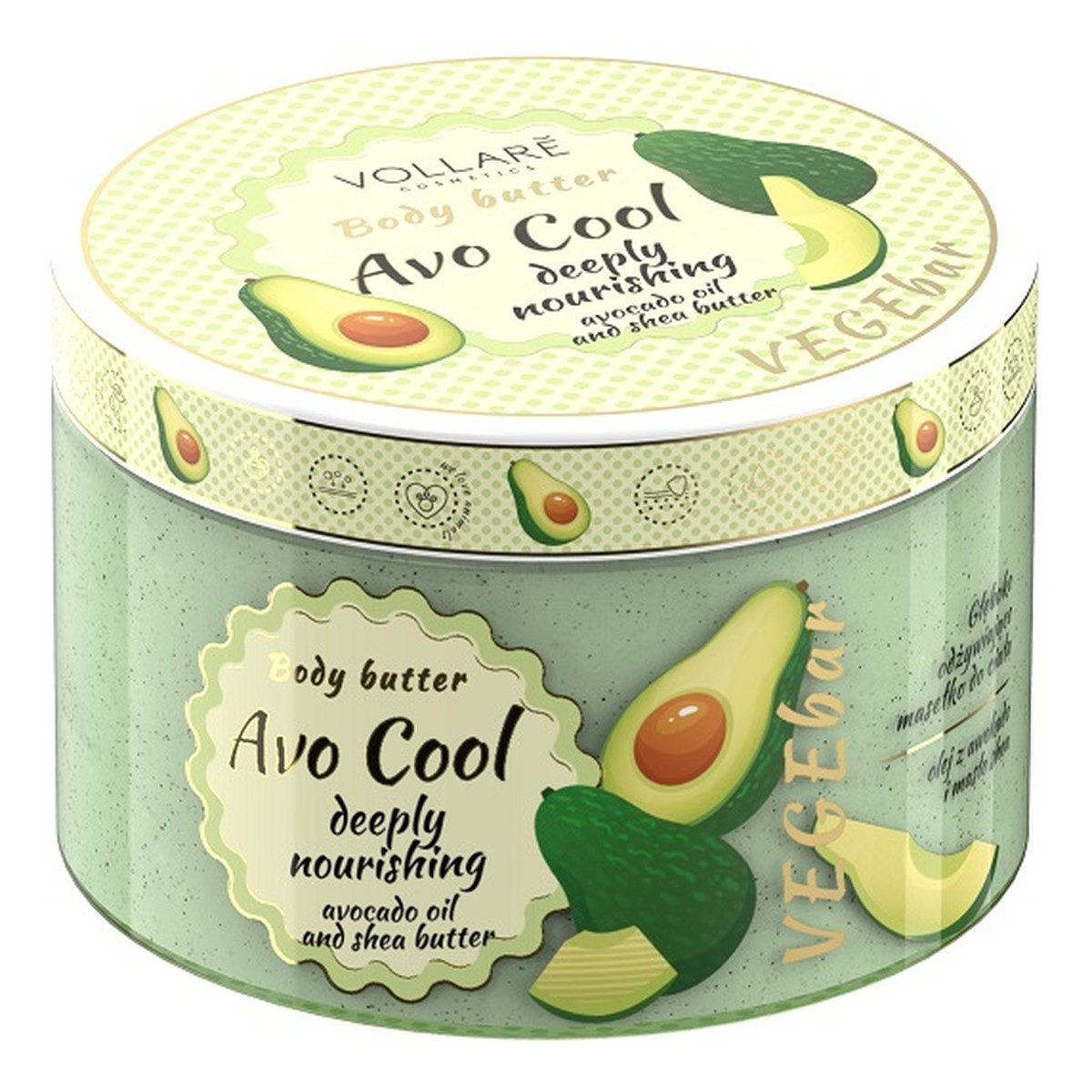 Vollare Vegebar avo cool głęboko odżywcze masło do ciała 200ml