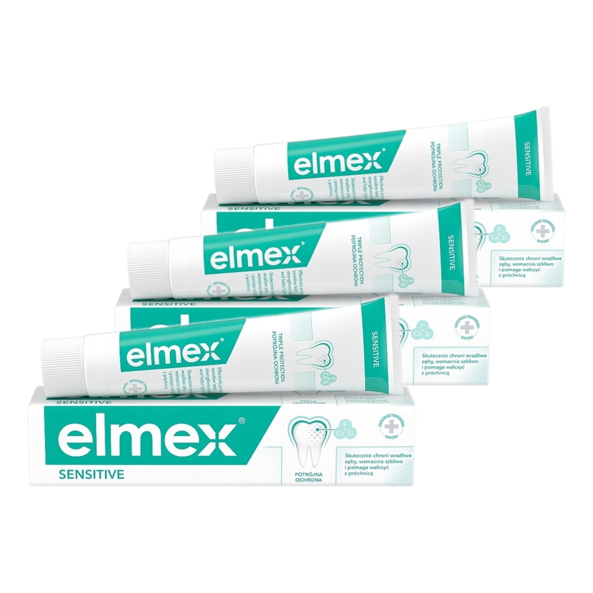 elmex Sensitive Pasta Do Zębów 3x75ml
