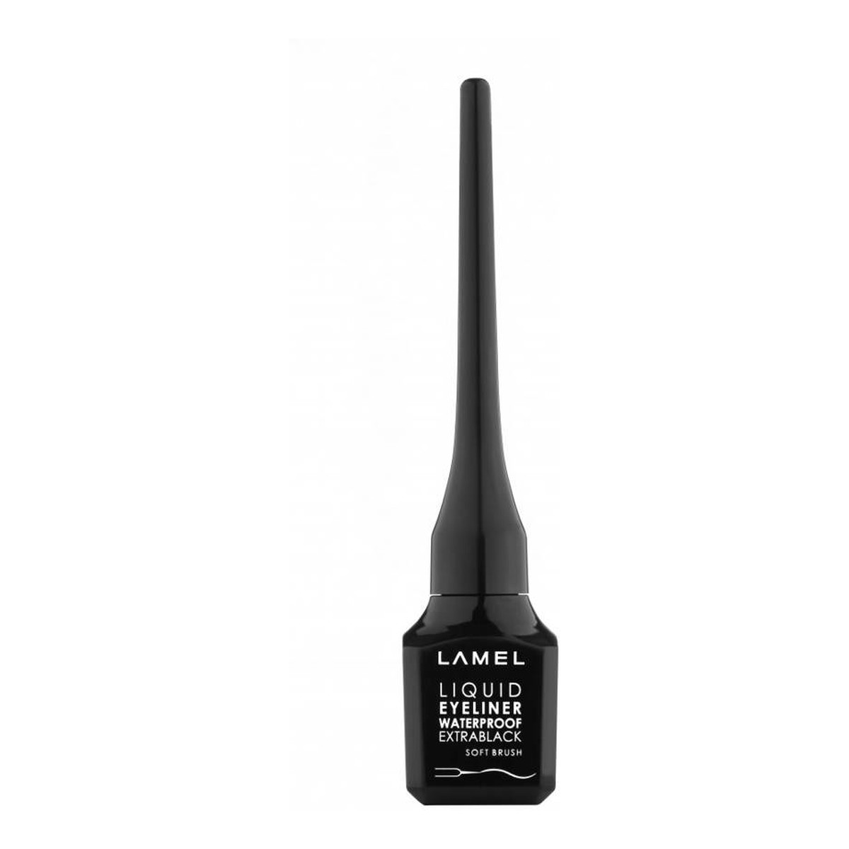 Lamel Basic Liquid Eyeliner z miękkim pędzelkiem - extrablack 3ml