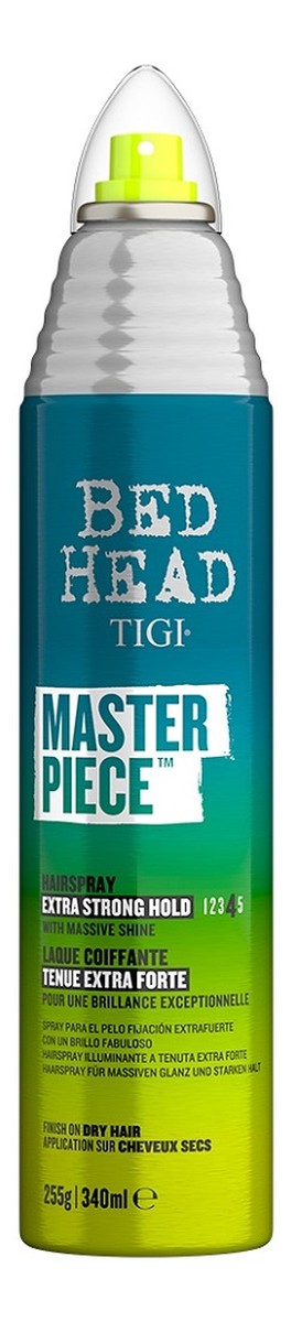 Bed head masterpiece shiny hairspray nabłyszczający lakier do włosów o mocnym utrwaleniu