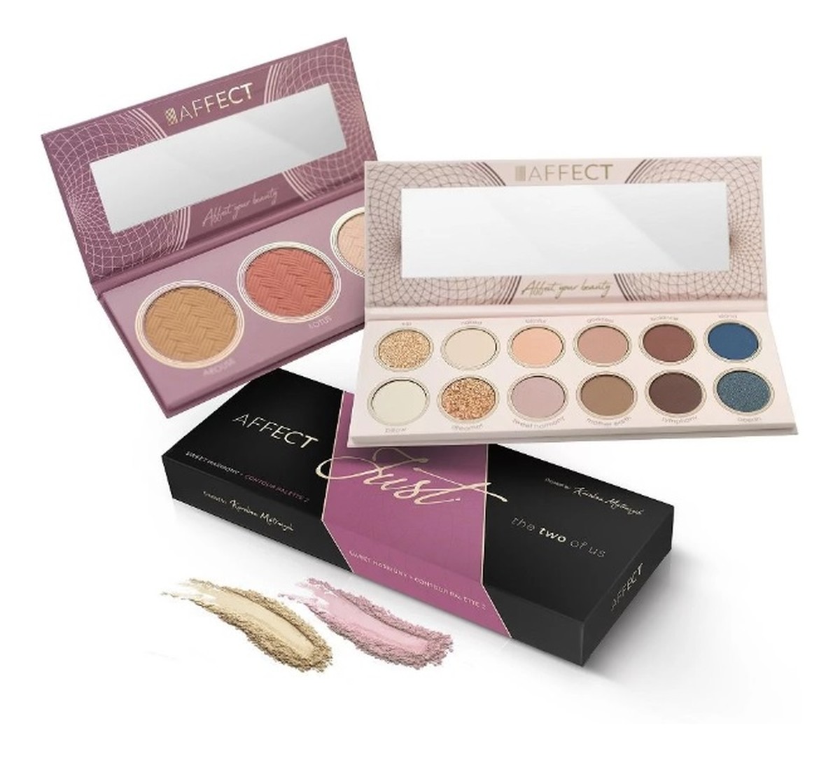 Zestaw Dwóch Palet do makijażu oczu i twarzy Just The Two Of Us Set