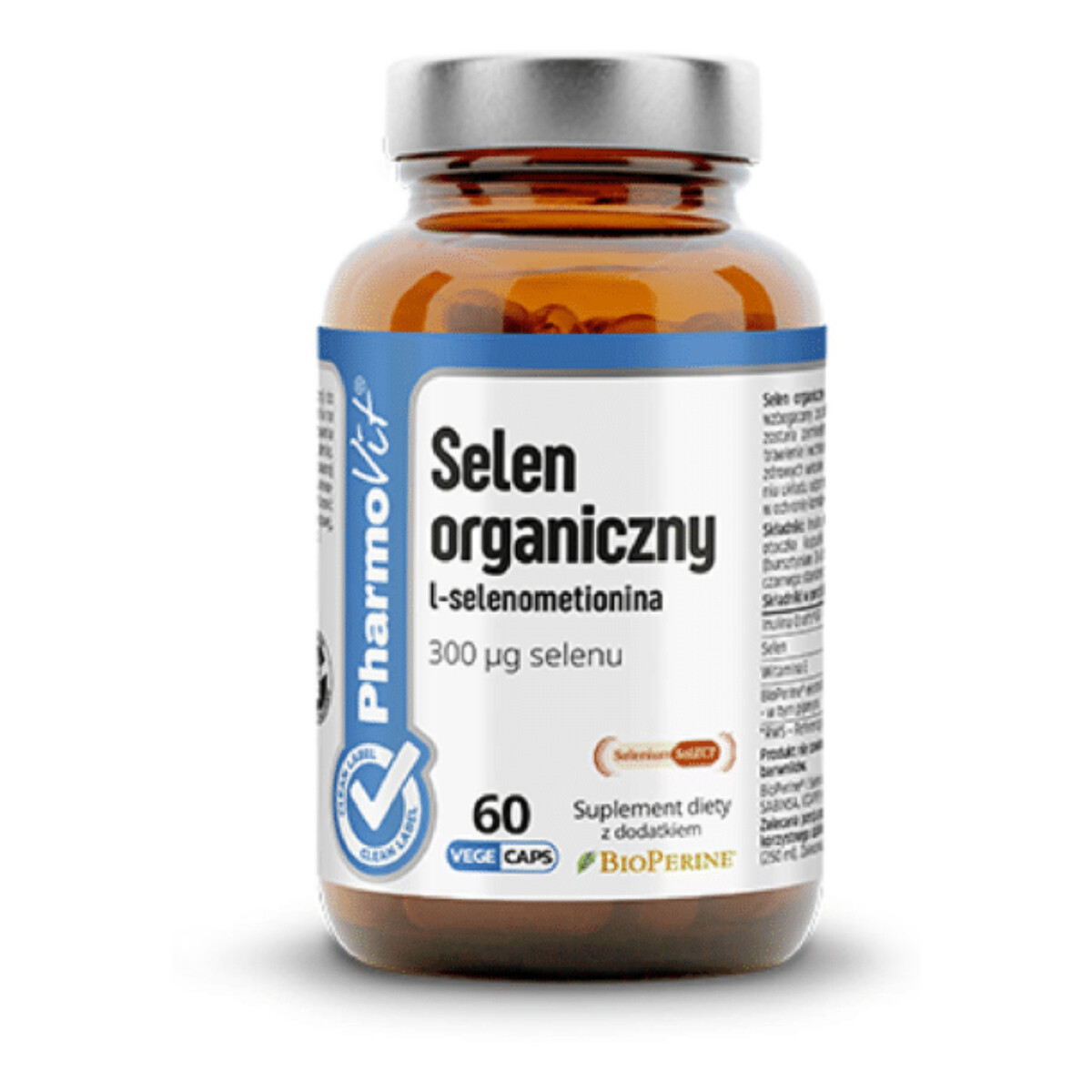 Pharmovit Selen organiczny l-selenometionina suplement diety 60 kapsułek 2027g